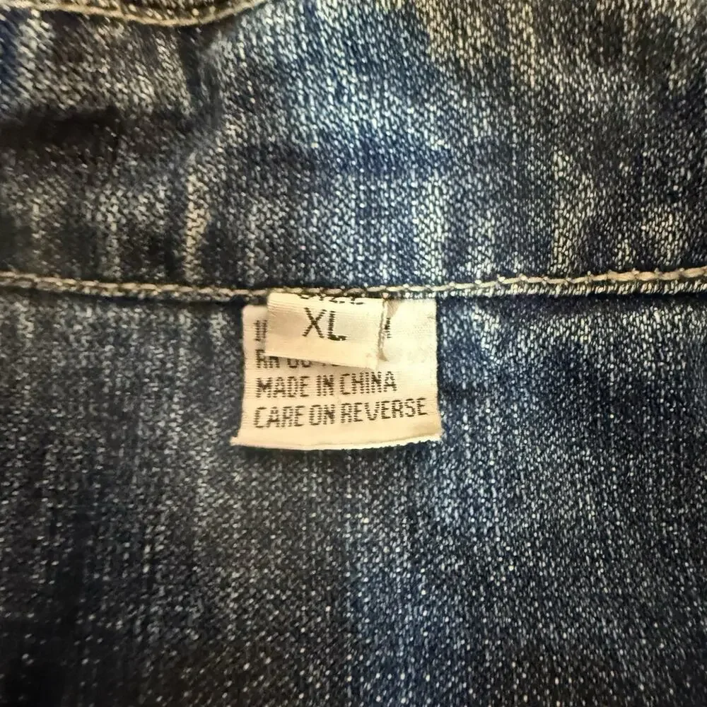 Ramp Blue Jean Jacket Smasher Mens XL Y2K Streetwear 90’s Retro Skater